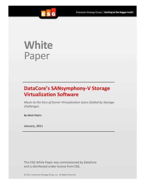 Datacore - 3YR SUP SANSYMPHONY-V HS16 VIRTUAL SAN LICS F/ 1 SRVR W/ 16TB