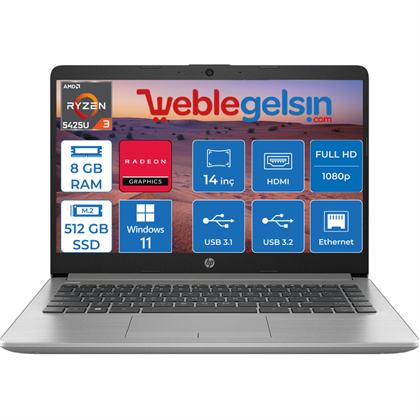 SBUY HP Emt645G7 R3 - 5425U 14 8GB/256 PC AMD R3, 5425U, 14.0 FHD AG LED UWVA, UMA, 8GB DDR4, 256GB SSD, ax+BT, 3C Batt, FPR, W10 IoT64 Ent LTSC21 VA TC, 1yr Wrty