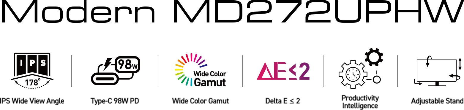 Modern MD272UPHW - 27Inch, 27Inch