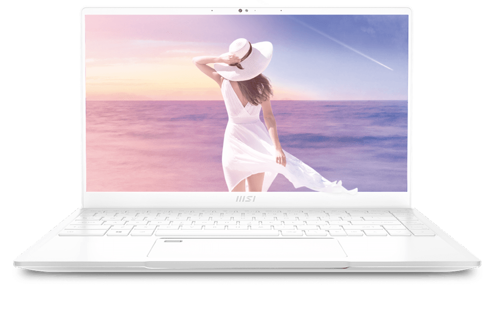 MSI Prestige 14 White 14 Ultra Thin and Light Professional Laptop Intel Core i7 - Q 16GB DDR4 512GB NVMe SSD Win10Pro