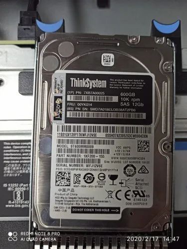 Lenovo 500GB 7200rpm 2.5” 6Gbps SATA Hard Drive