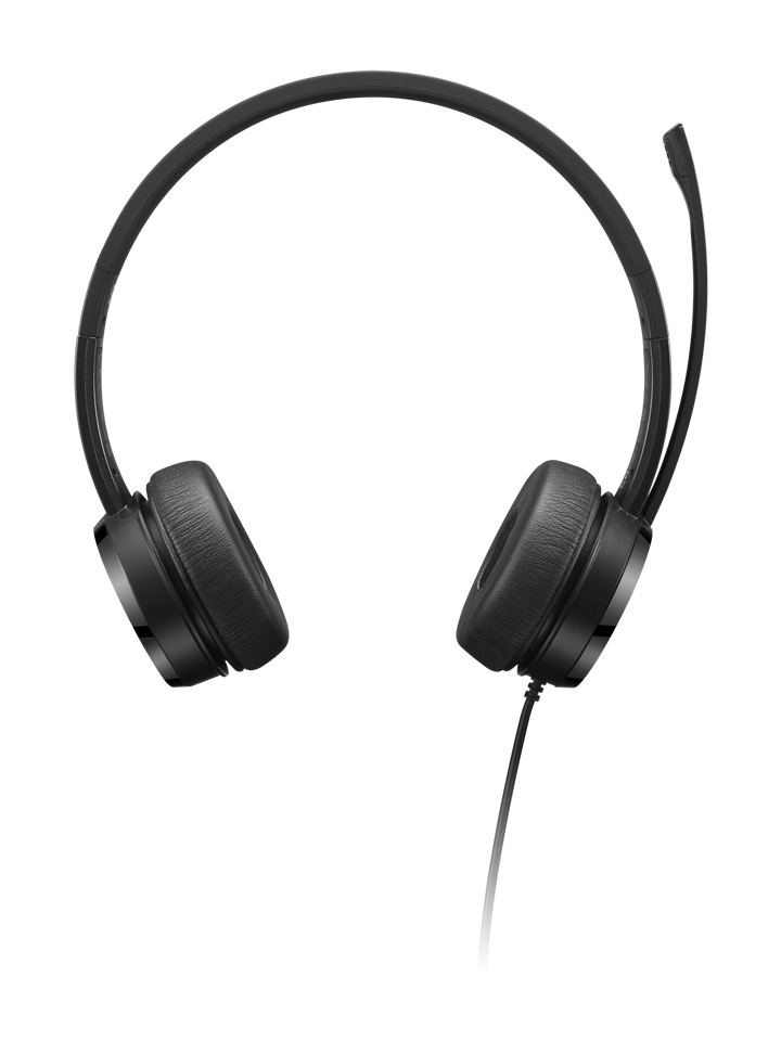 Lenovo USB - A Wired Stereo On-Ear Headset (with Control Box)
