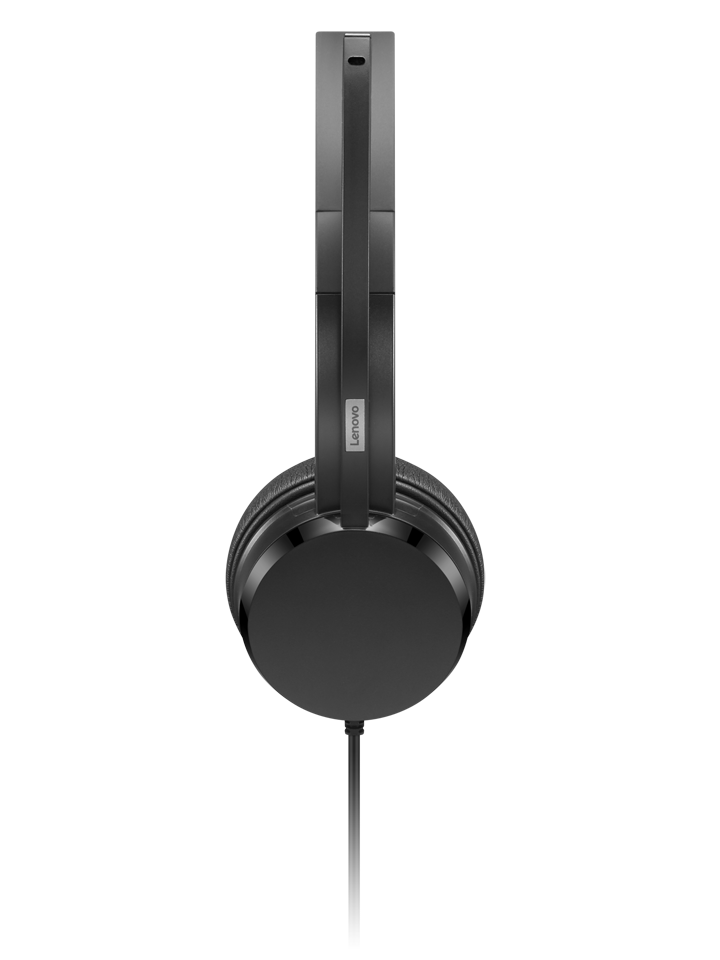 Lenovo USB - A Wired Stereo On-Ear Headset (with Control Box)