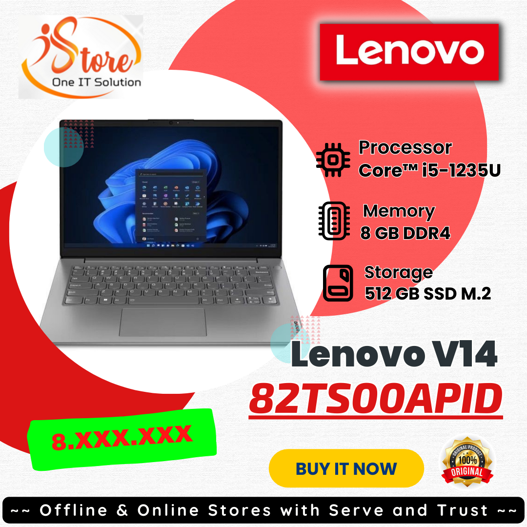 Lenovo V14 G3 IAP - Intel® Core™ i3-1215U (E-cores up to 3.30GHz