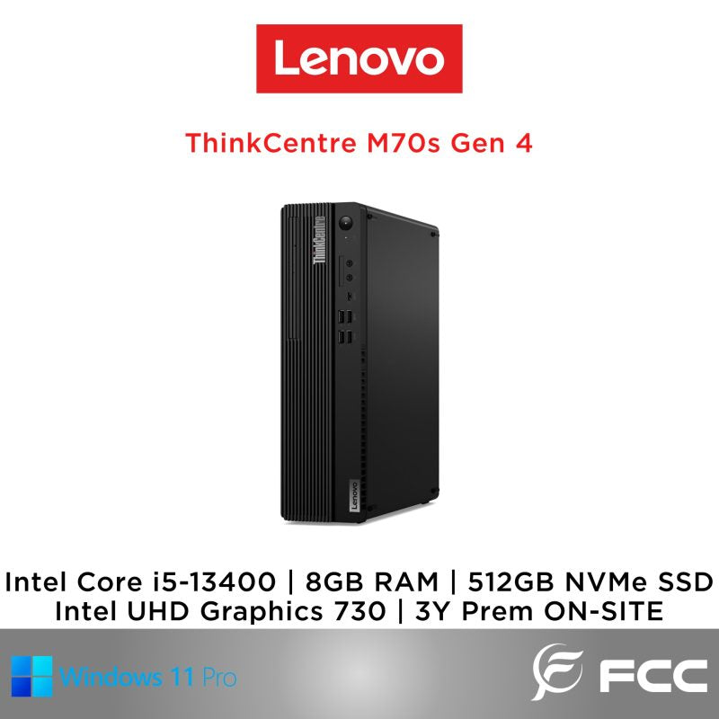 ThinkCentre M70s Gen 5 - Intel® Core™ i5-14400 (E-cores up to 3.50GHz