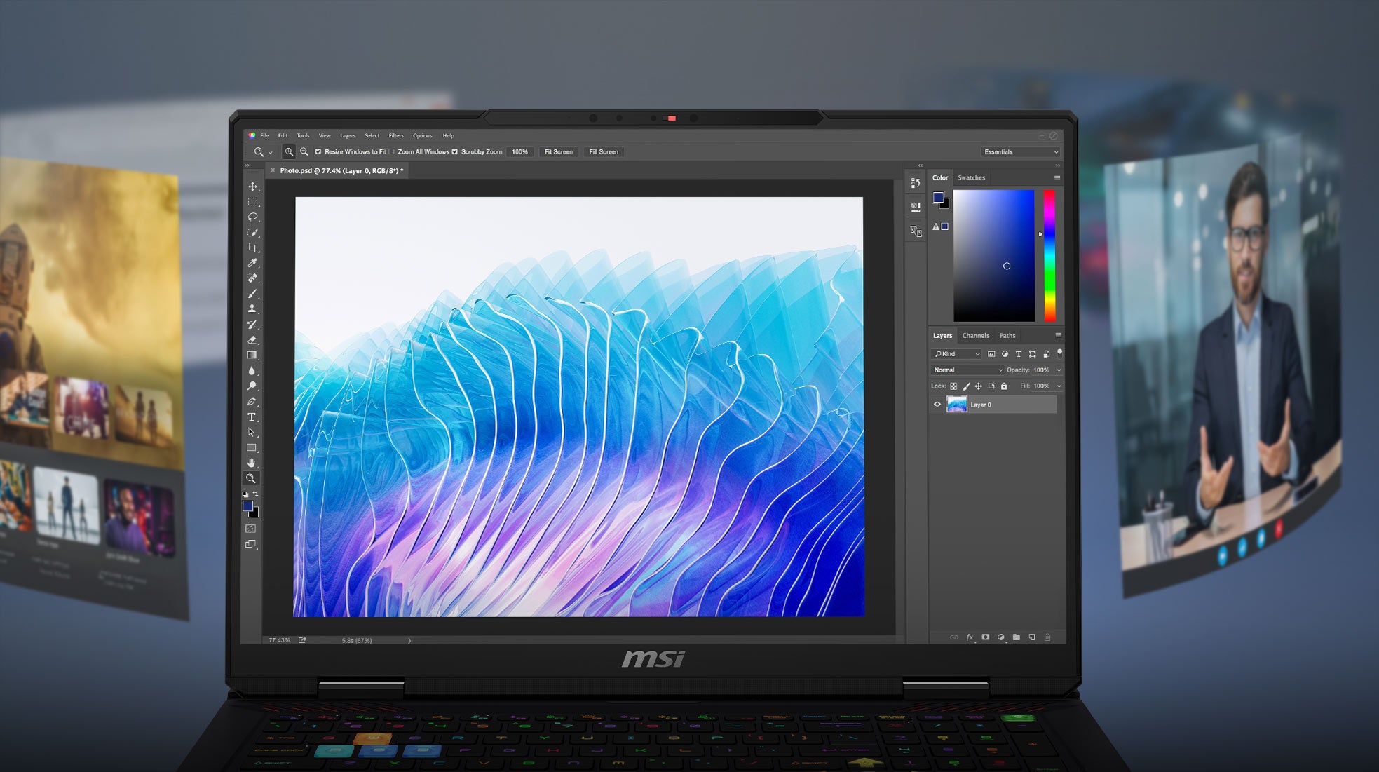 A9WJG - MSI Raider A18 HX 18in UHD+ mini LED 120Hz Gaming Laptop AMD Ryzen 9, 9955HX3D RTX 5090 64GBDDR5 2TB Gen4x4 NVMe SSD Win 11PRO