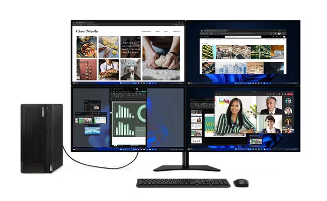 ThinkCentre M90t Gen 5 - Intel® Core™ i7-14700 vPro® (E-cores up to 4.20GHz