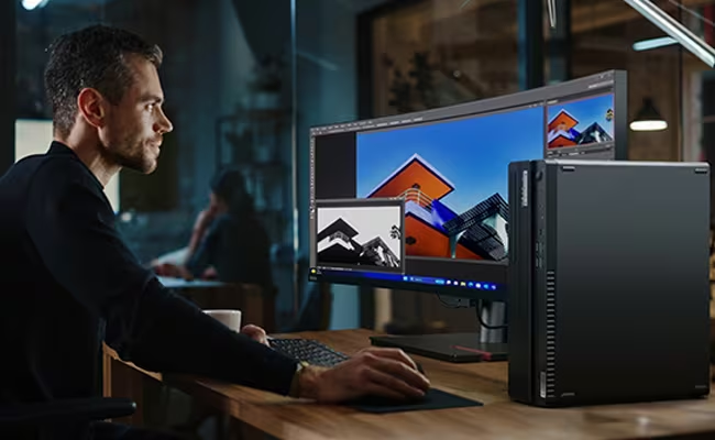 ThinkCentre M90s Gen 5 - Intel® Core™ i7-14700 vPro® (E-cores up to 4.20GHz