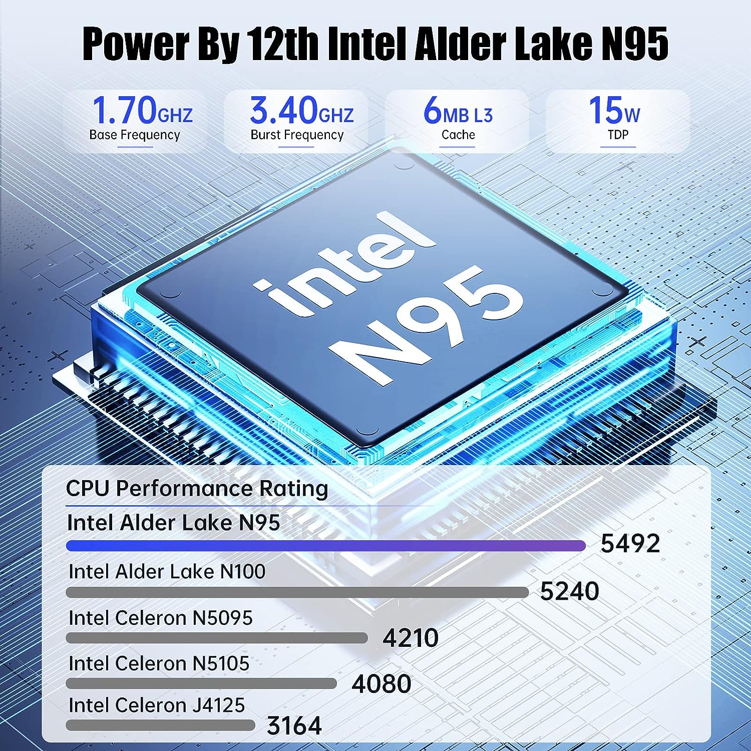 ExpertBook - Intel N200 1.0 GHz ALDER LAKE, DDR4 8GB ( 8GB DDR4), 128GB PCIE G3 SSD + TPM